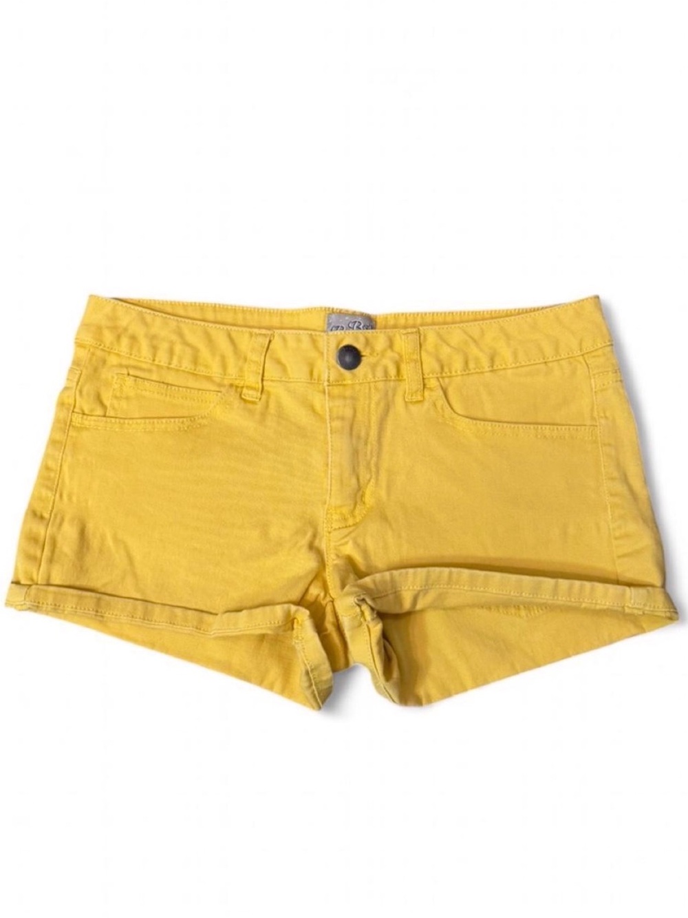 Vintage Y2K sunshine yellow low rise short shorts ☀️🍋 98% cotton